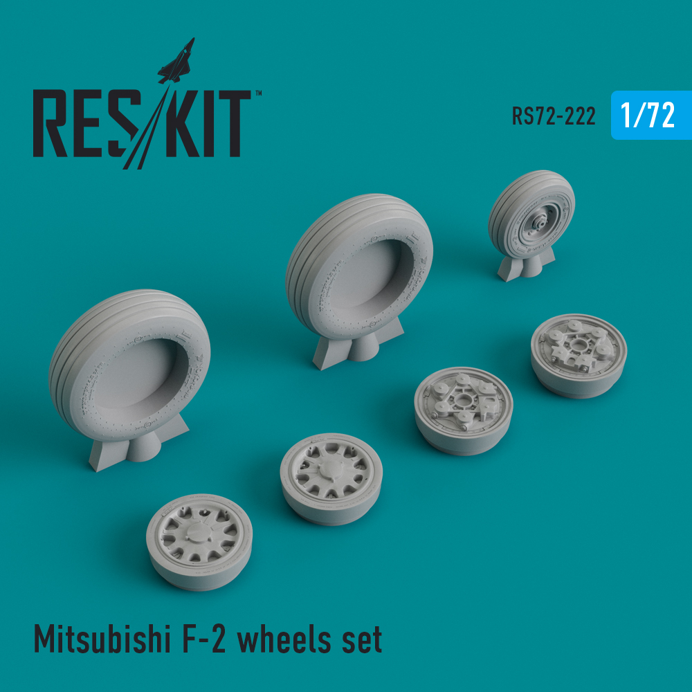 Mitsubishi F-2 wheels set (1/72)