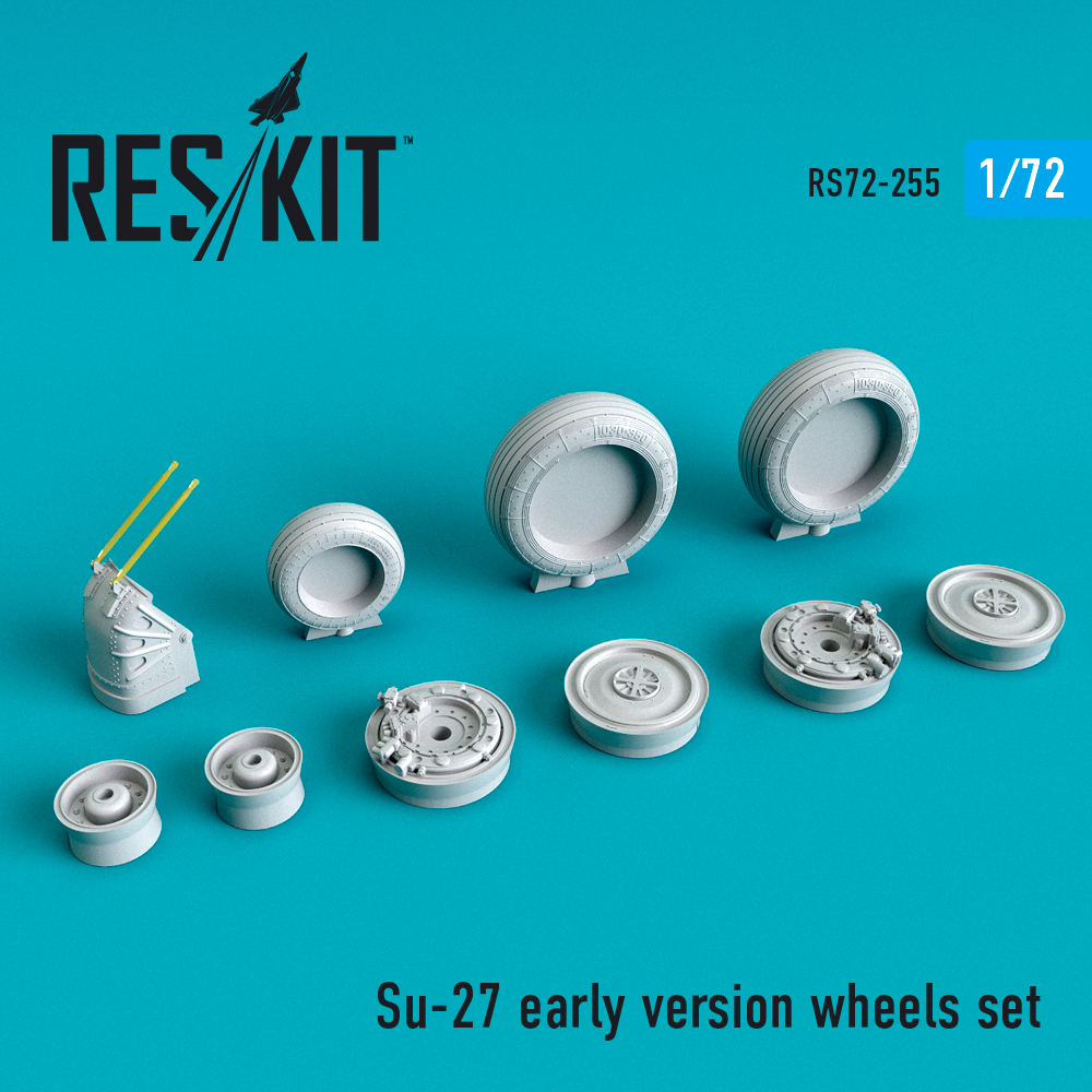 Su-27 wheels early version set (1/72)