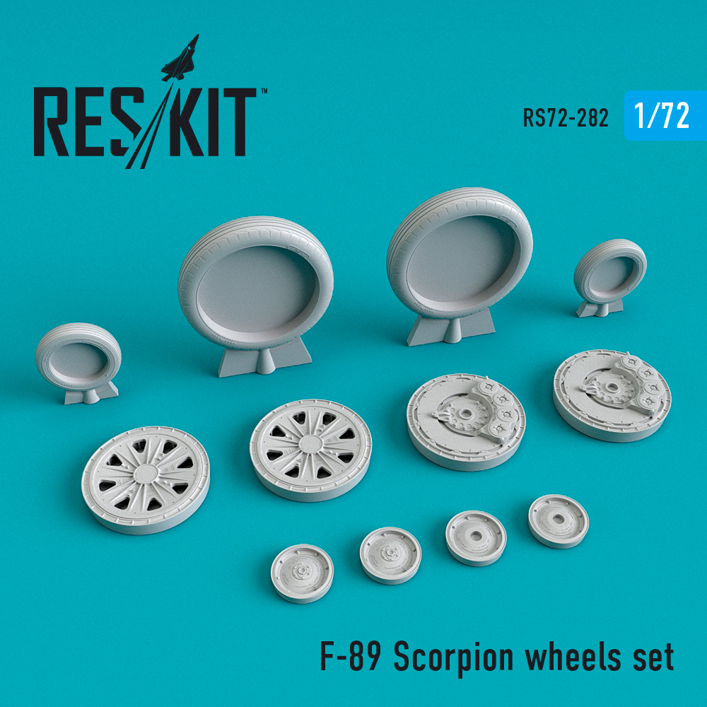 F-89 "Scorpion" wheels set (1/72)