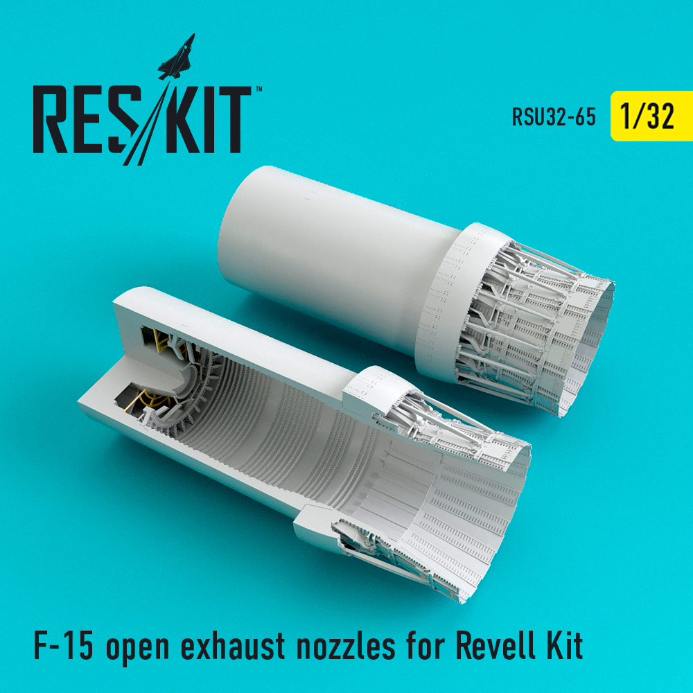F-15 open exhaust nozzles for Revell kit (1/32)