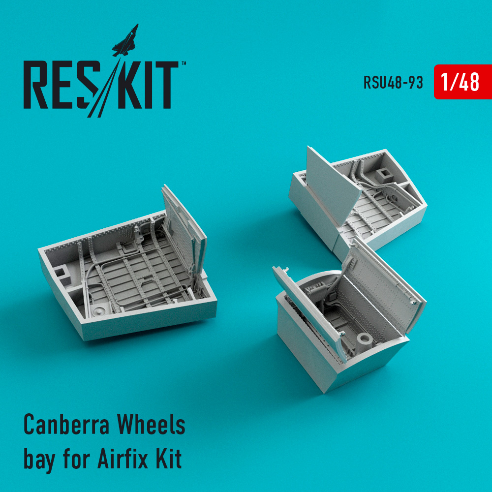Canberra Wheels bay for for Airfix kit (1/48)