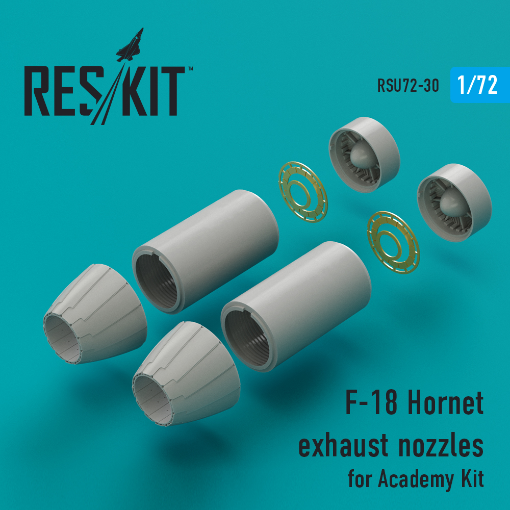 F/A-18 "Hornet" exhaust nozzles for Academy kit (1/72)