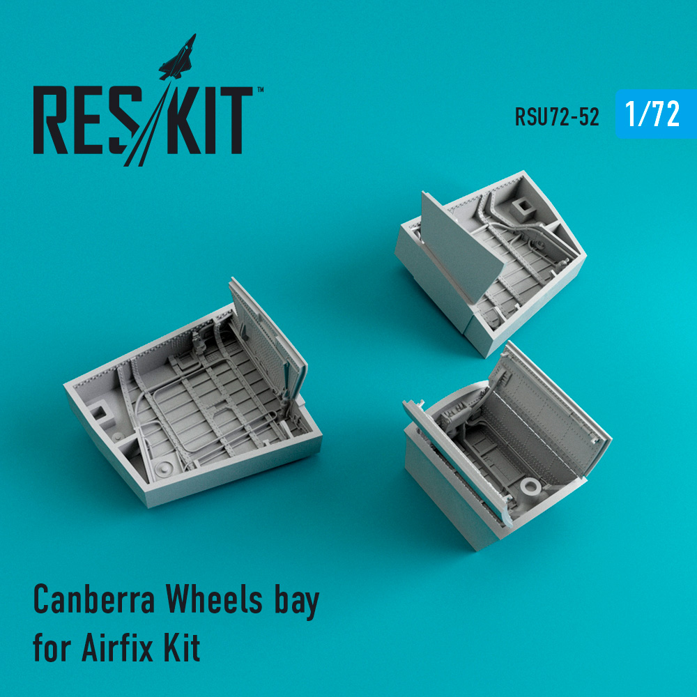 Canberra Wheels bay for for Airfix kit (1/72)