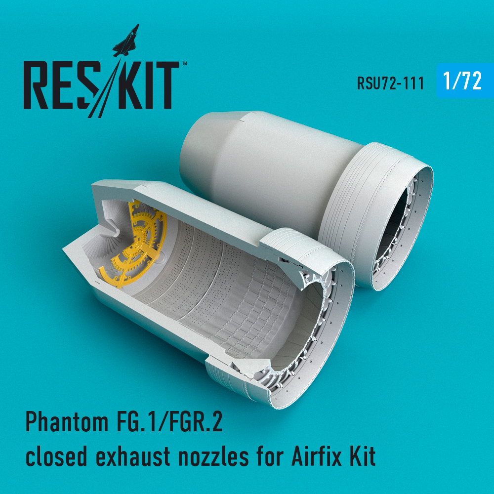 Phantom (FG.1, FGR.2) closed exhaust nozzles for Airfix kit (1/72)