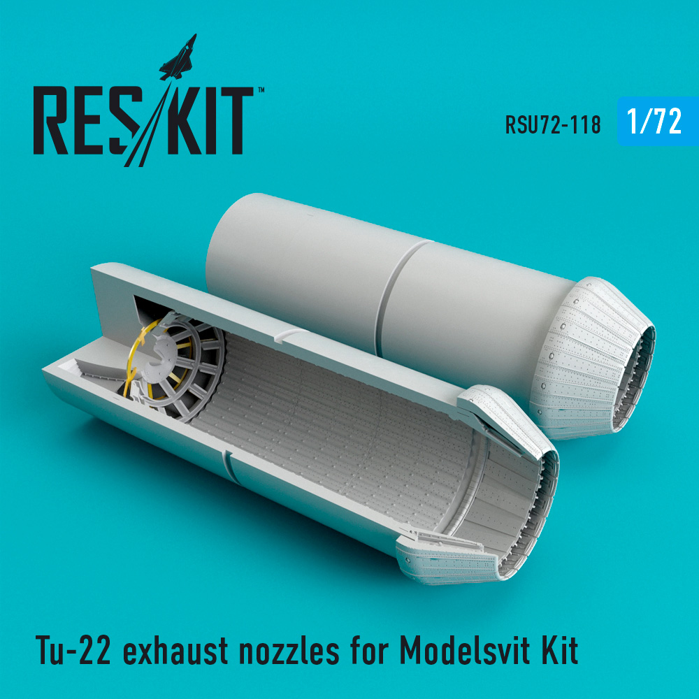 Tu-22 exhaust nozzles for Modelsvit kit (1/72)
