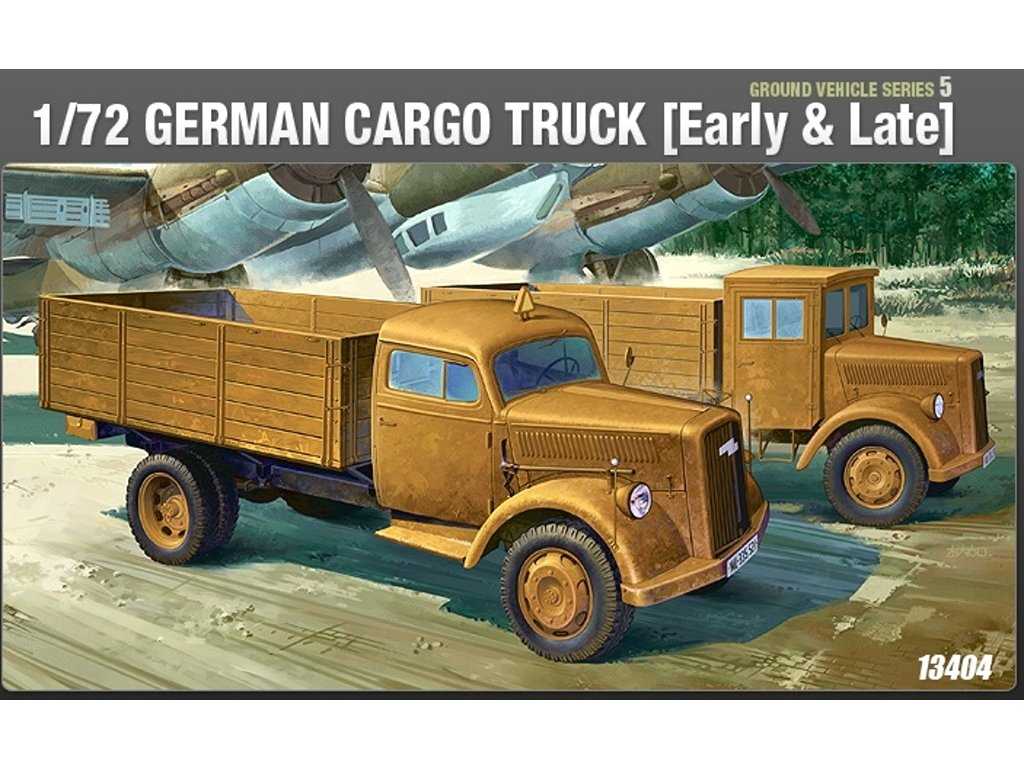 WWII Ground Vehicle Series-5 German Cargo Truck (Early & Late) 1/72