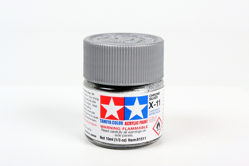 Tamiya Acrylic Mini X-11Chrome Silver (Metallic)