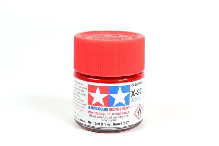 Tamiya Acrylic Mini X-27 Clear Red Gloss