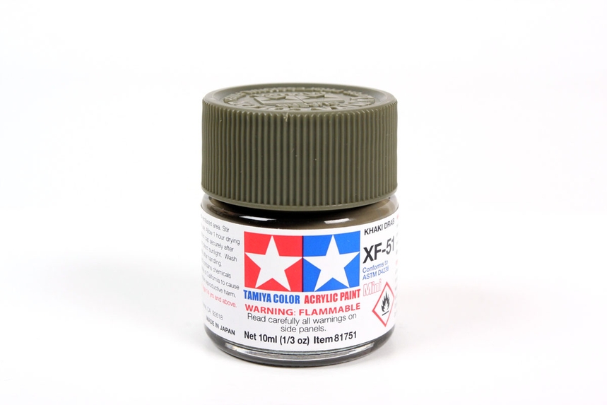 Tamiya Acrylic Mini Xf-51 Khaki Drab