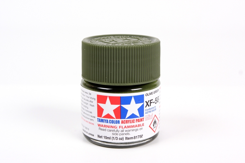 Tamiya Acrylic Mini Xf-58 Olive Green
