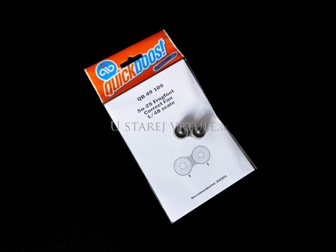 SU-25 korekcia lopatiek kompresora 1/48 (Zvezda, Eduard)