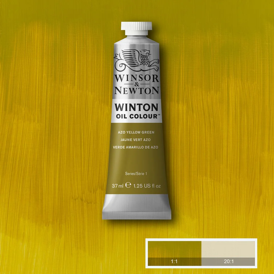 Winsor & Newton Winton Oil Colour 37ml - AZO YELLOW GREEN