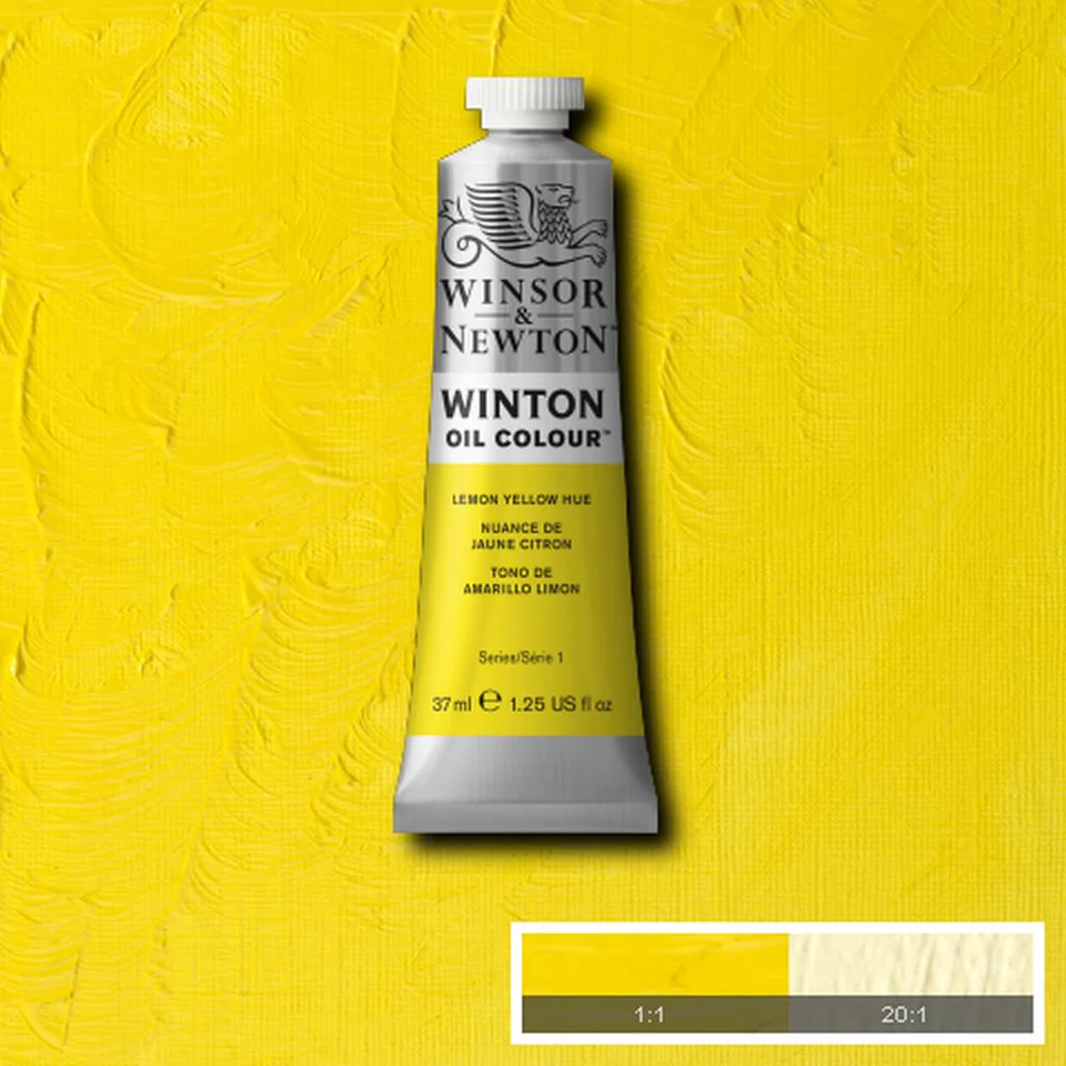 Winsor & Newton Winton Oil Colour 37ml - LEMON YELLOW HUE