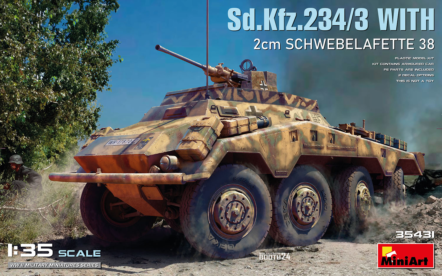 Sd.Kfz.234/3 With 2cm Schwebelafette 38 1/35