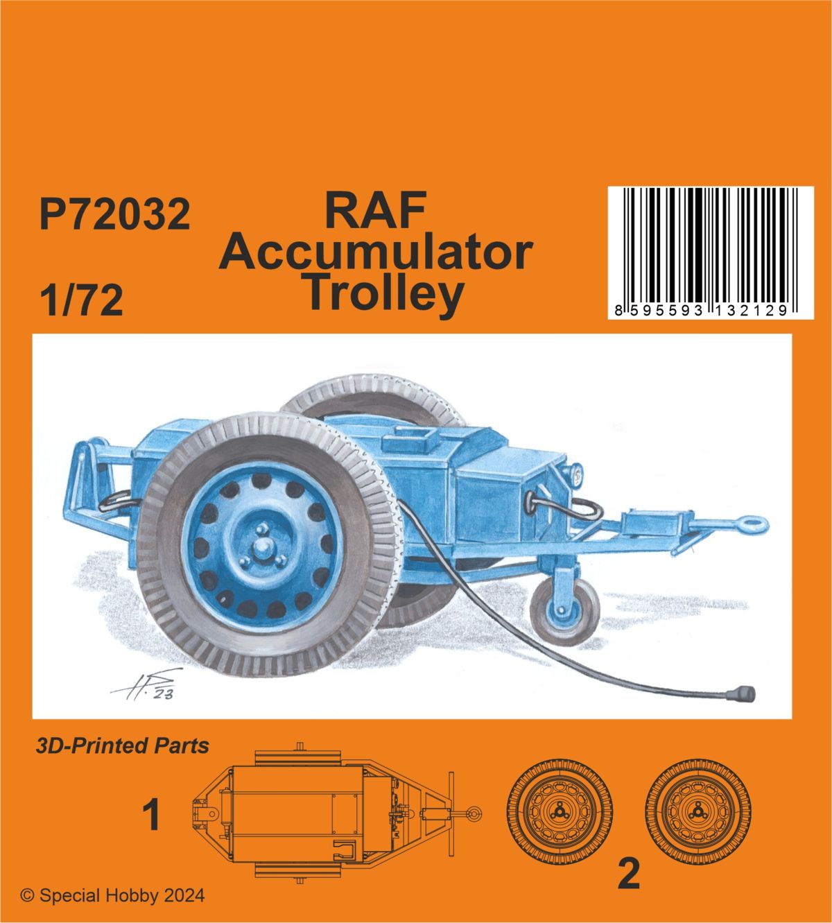 RAF Accumulator Trolley 1/72