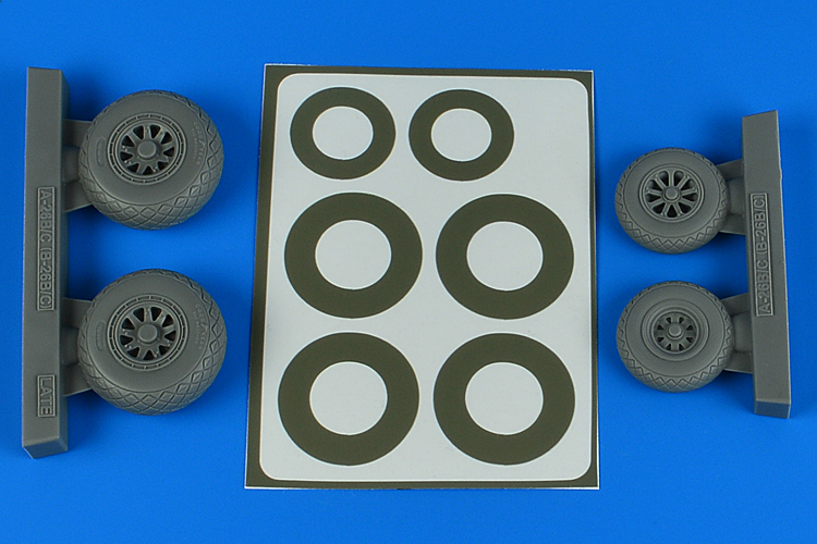 A-26B/C (B-26B/C) Invader wheels & paint masks late - diamond pattern