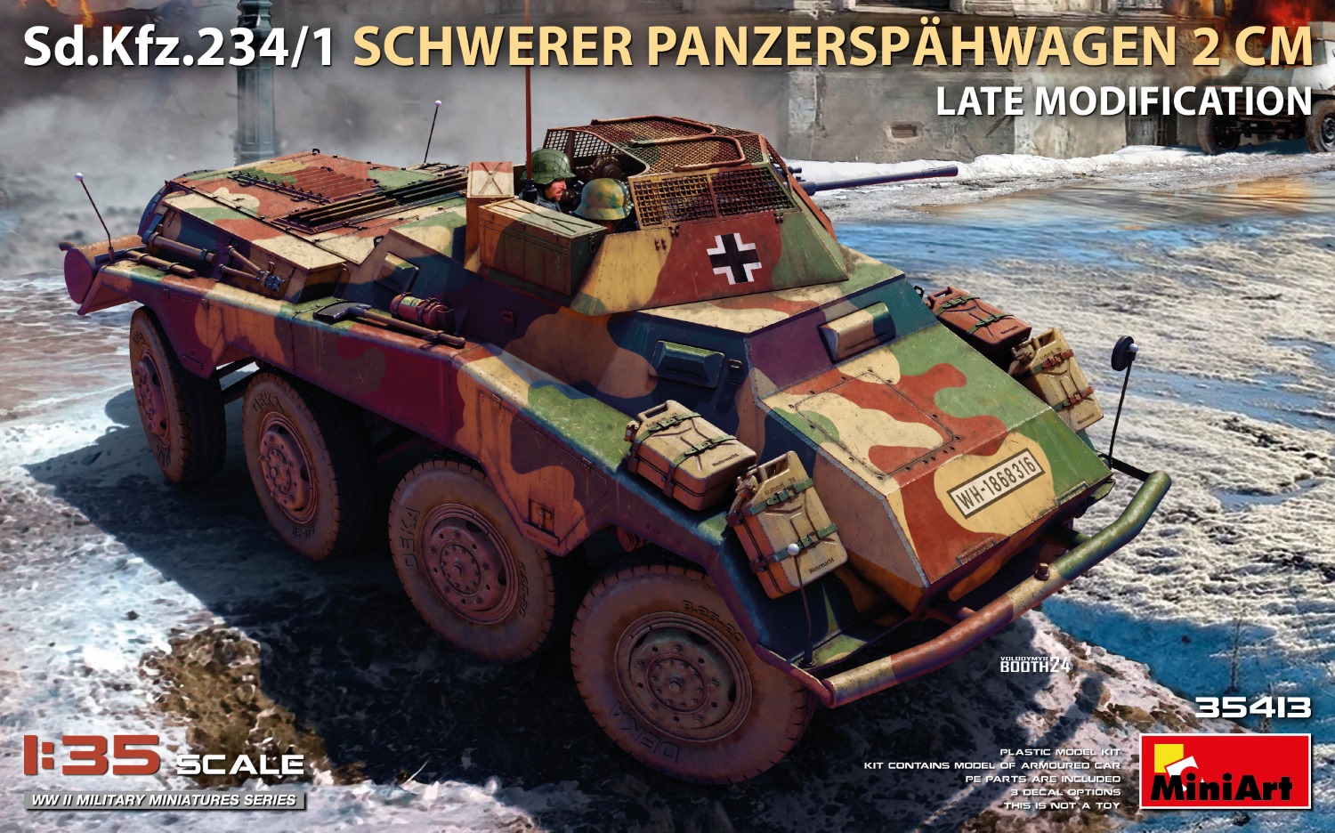 Sd.Kfz.234/1 Schwerer Panzerspähwagen (2 cm) Late Mod. 1/35