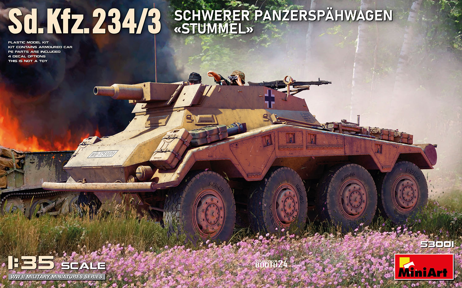 Sd.Kfz.234/3 Schwerer Panzerspähwagen «Stummel» 1/35
