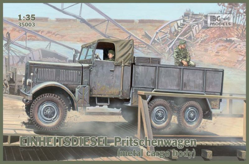 Einheitsdiesel Pritschenwagen (metal cargo body) 1/35