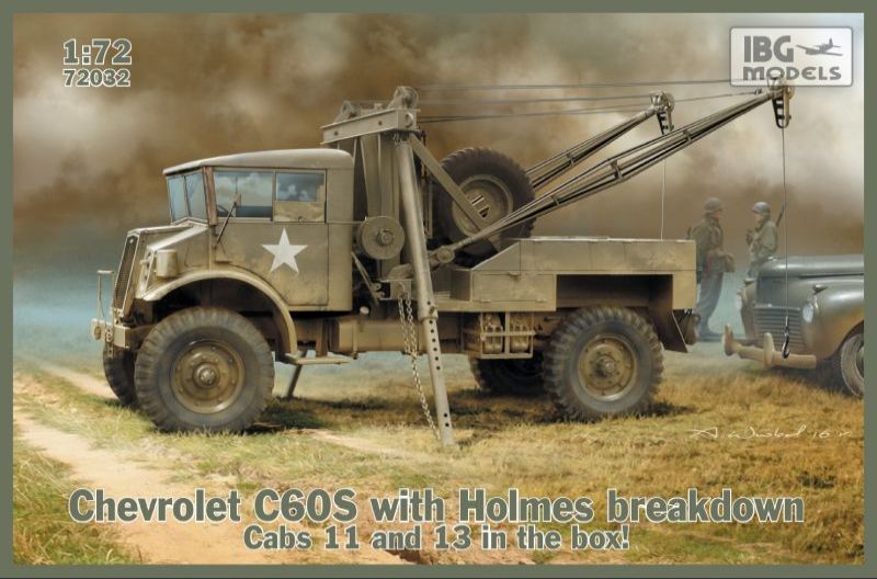 Chevrolet C60S with Holmes breakdown. Cabs 11 and 13 in the box 1/72