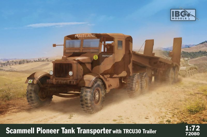 Scammell Pioneer Tank Transporter with TRMU30 Trailer 1/72