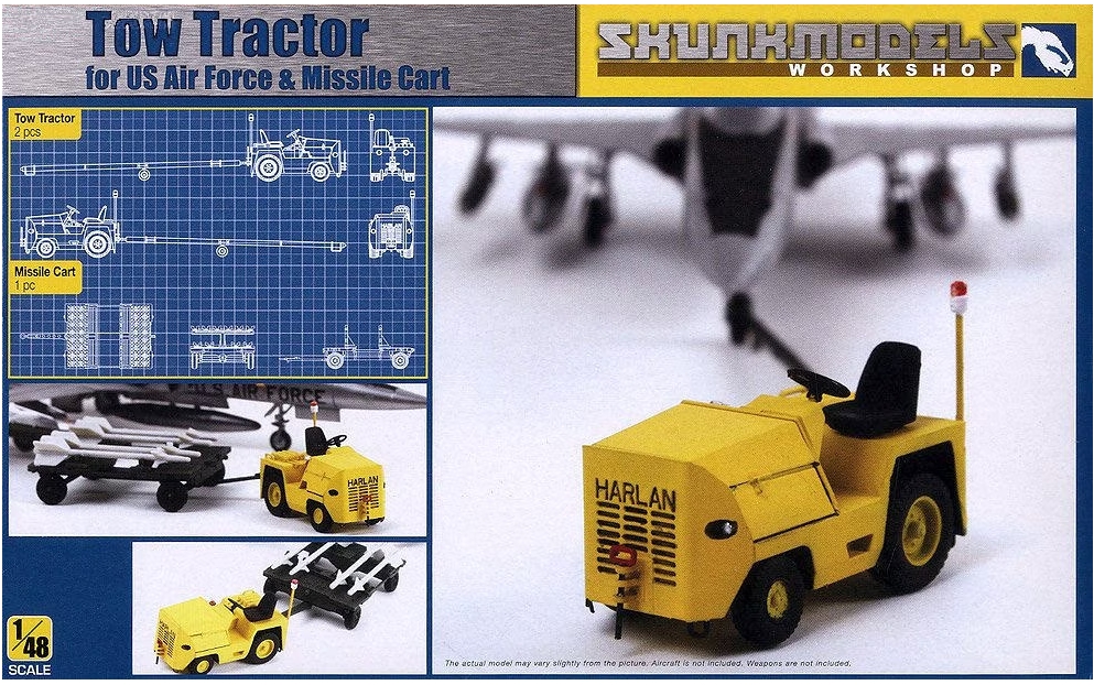 Tow Tractor for US Air Force & Missile Cart 1/48