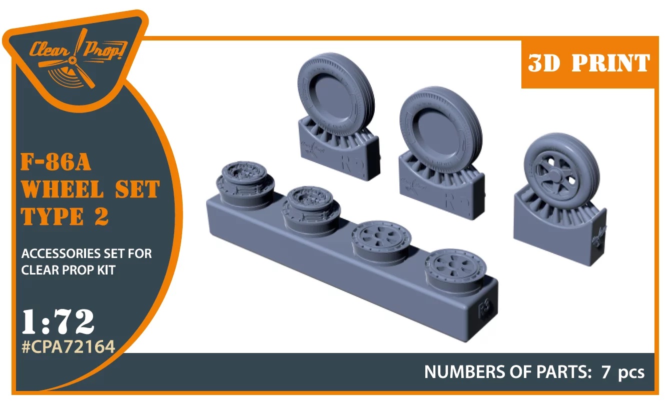 F-86A wheel set type 2 for CP kits 1/72