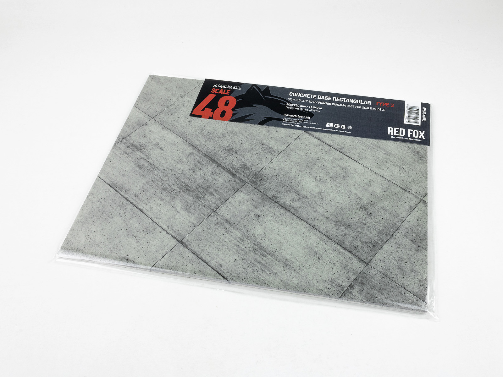 Concrete Base Rectangular Type 3 300x230mm 1/48