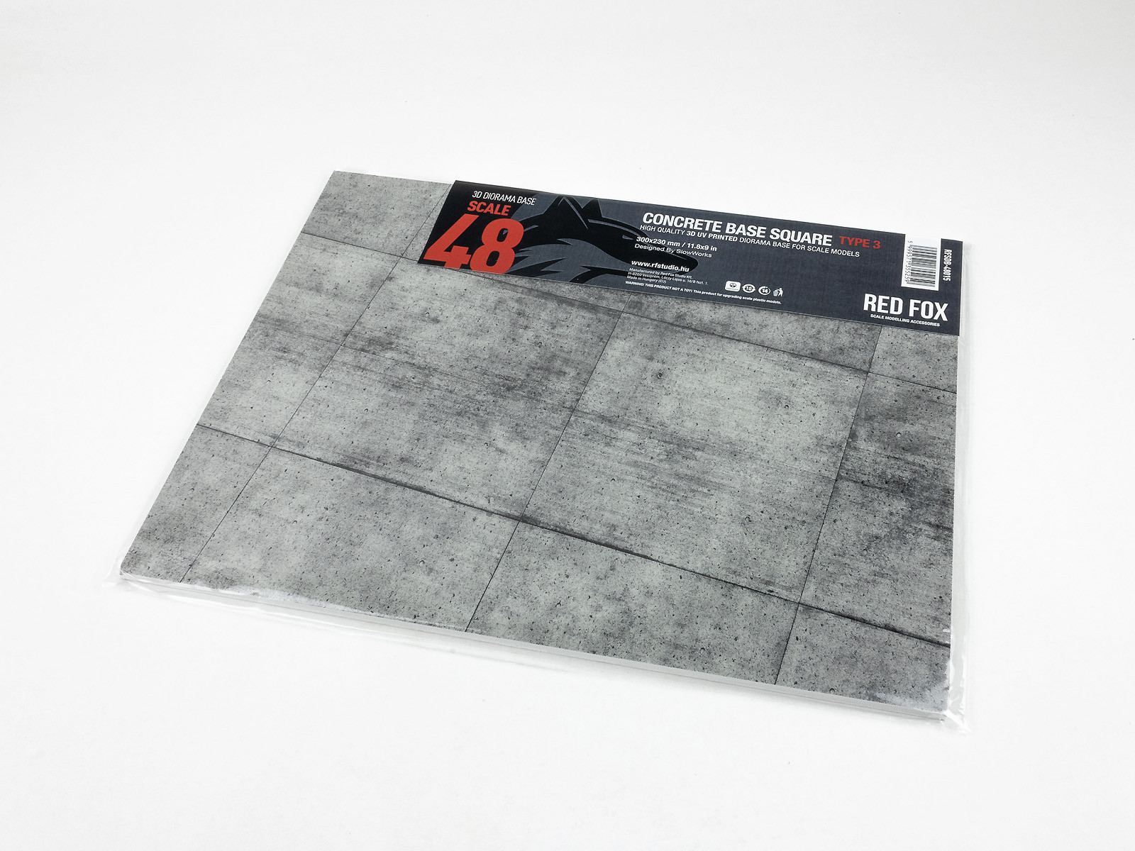 Concrete Base Square Type 3 300x230mm 1/48