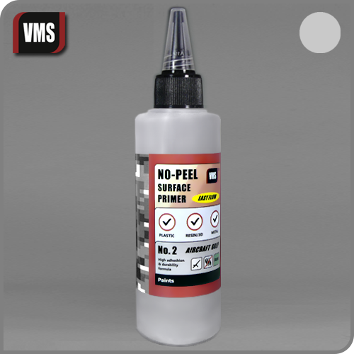 VMS No-Peel Surface Primer NO.2 AIRCRAFT GREY 100ml