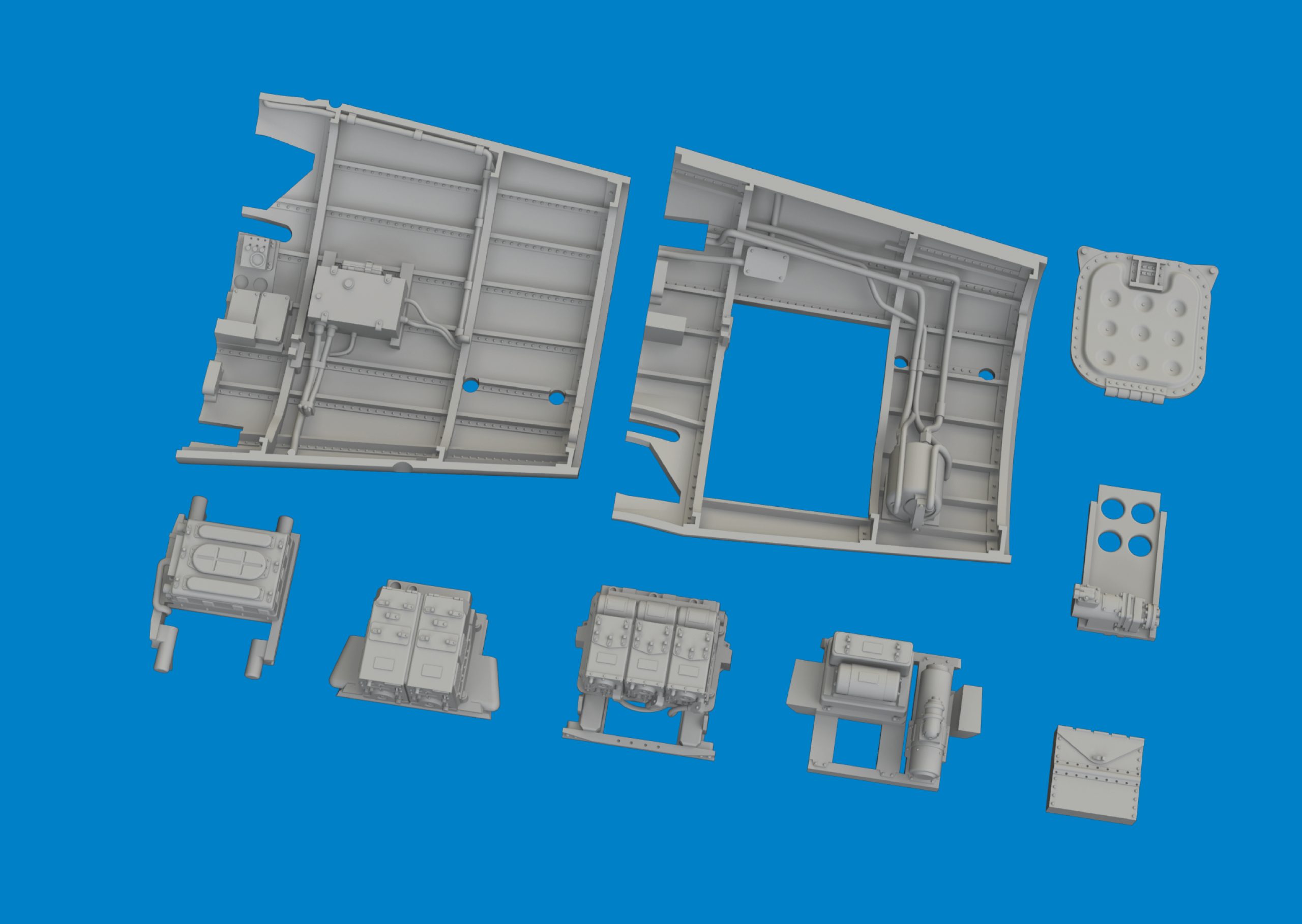 P-40N radio compartment PRINT  EDUARD – Obrázok 3