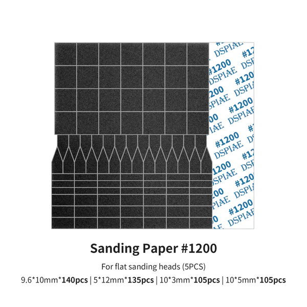 DSPIAE Sanding Paper 1200 Grit