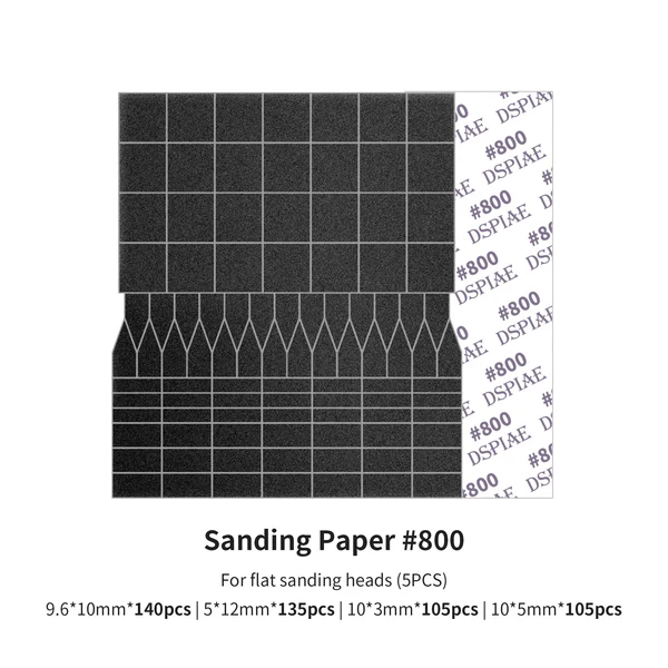 DSPIAE Sanding Paper 800 Grit