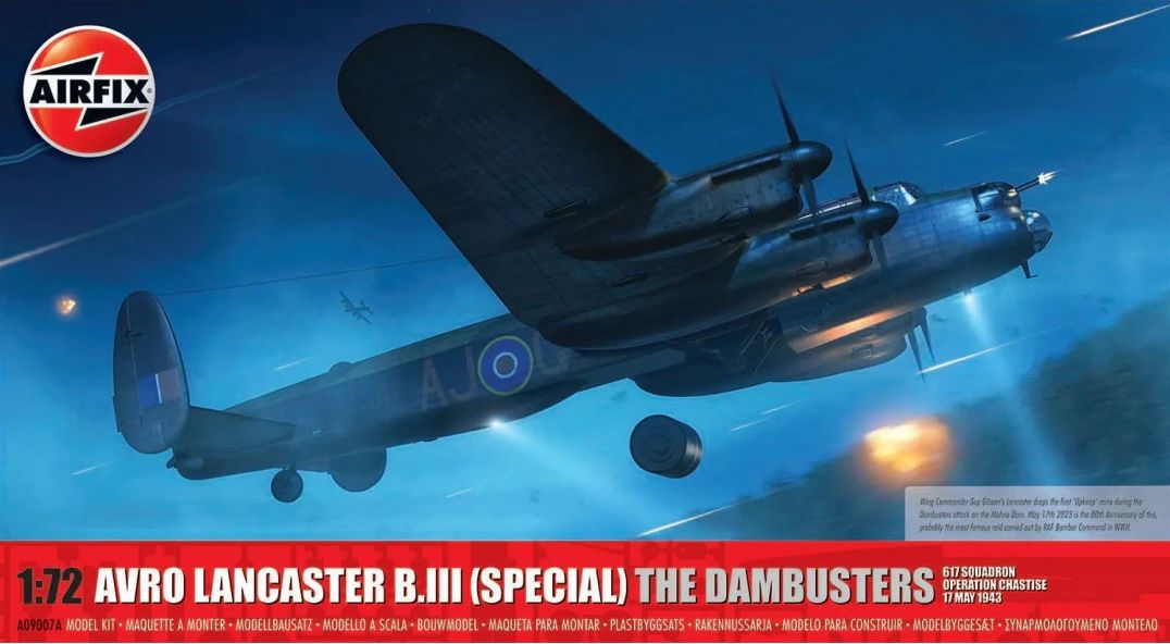 Avro Lancaster B.III (Special) The Dambusters 617 Squadron Operation Chastise 17 May 1943 1/72