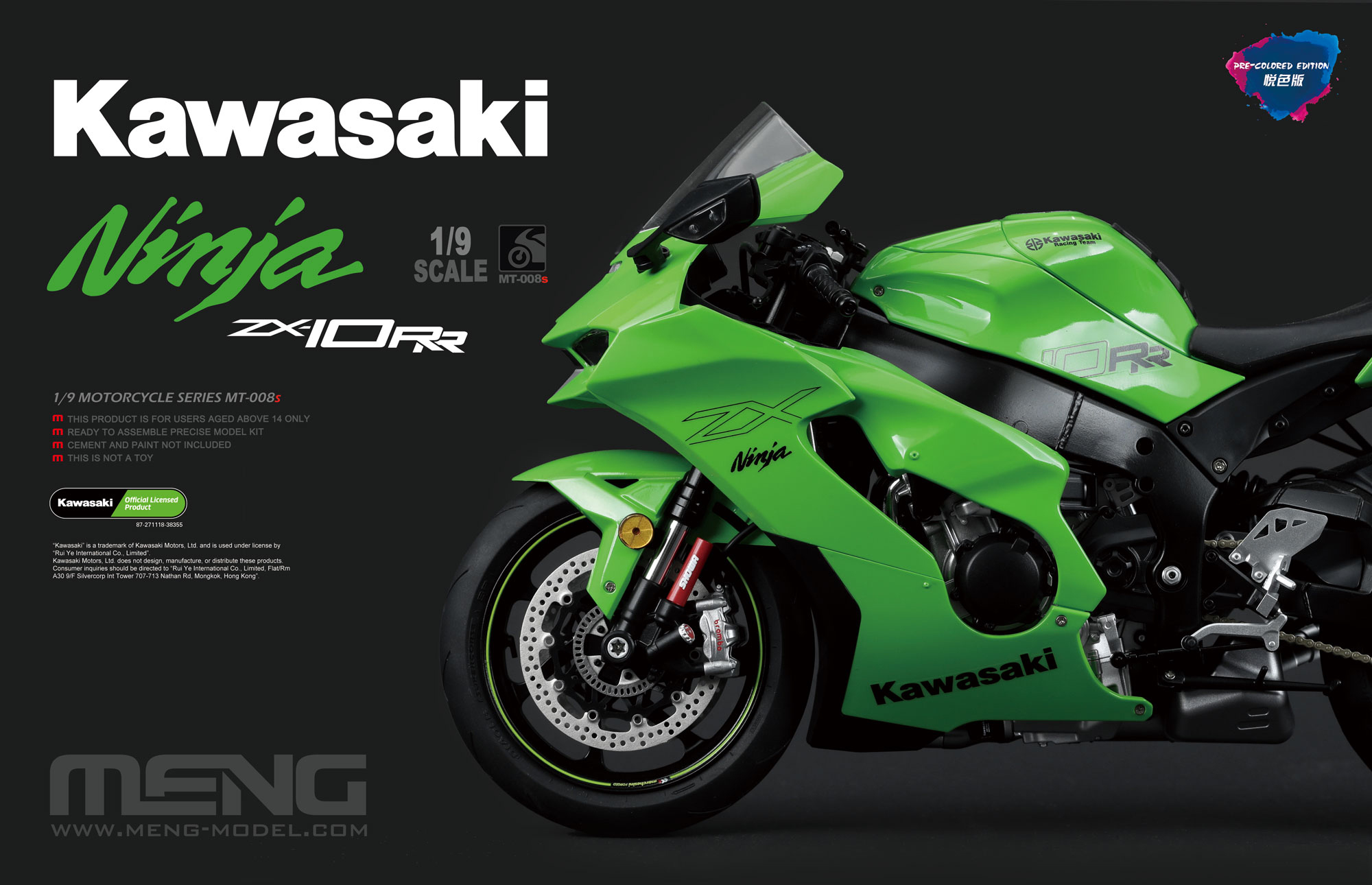 Kawasaki ZX-10RR Pre-colored Edition 1/9 - U starej vrtule