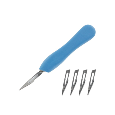 Modelcraft Plastic Scalpel Handle & #11 blades x 5