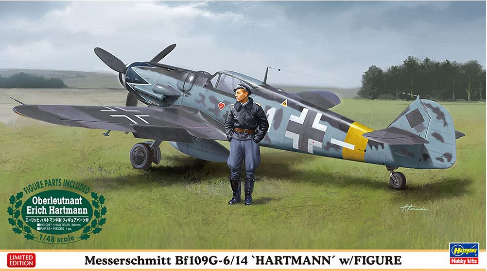 Messerschmitt Bf109G-6/14 `Hartmann´ w/Figure 1/48