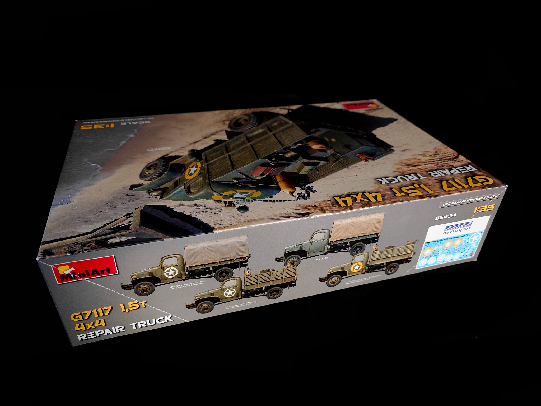 G7117 1.5t 4×4 Repair Truck 1/35 - rozbalený