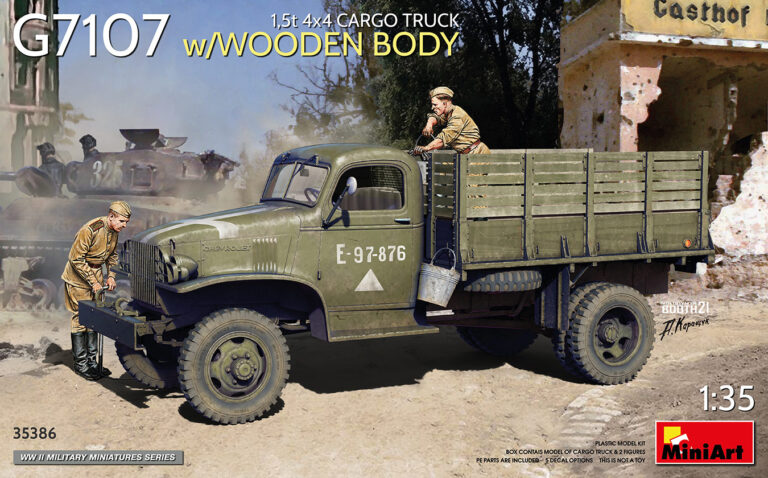 G7107 1½-ton 4X4 Cargo Truck w/Metal Body, w/Crew 1/35 (Kópia)