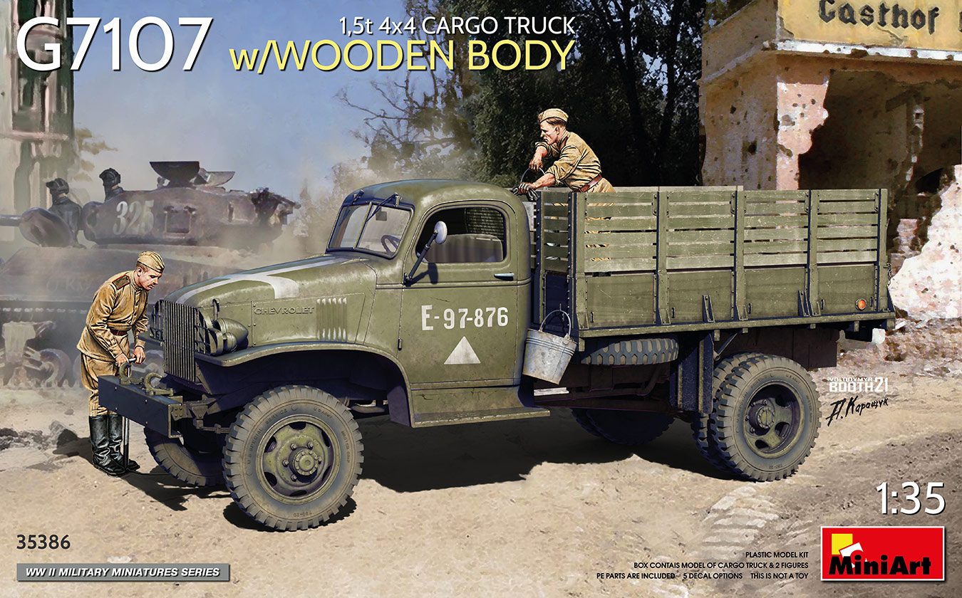 G7107 1½-ton 4X4 Cargo Truck w/Metal Body, w/Crew 1/35 (Kópia)