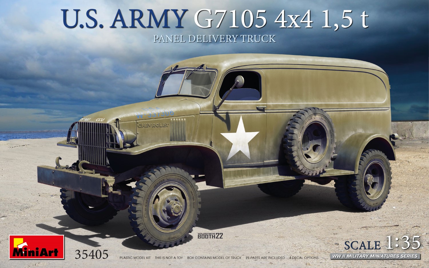 U.S. Army G7105 4x4 1,5 t Panel Delivery Truck 1/35