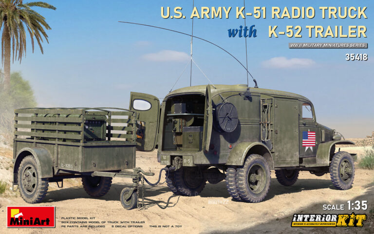 U.S. Army K-51 Radio Truck with K-52 Trailer 1/35