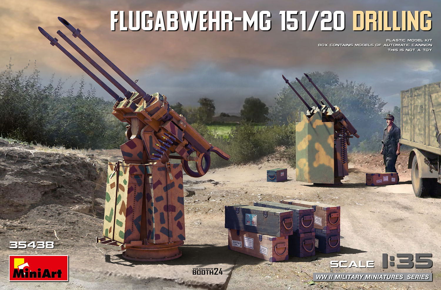 Flugabwehr-MG 151/20 Drilling 1/35