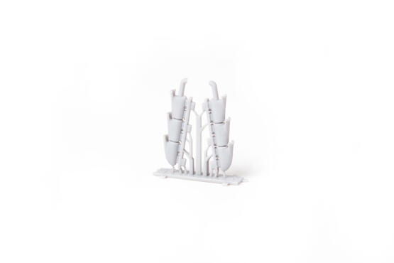 Spitfire Mk. V three-stacks exhaust fishtail PRINT 1/72