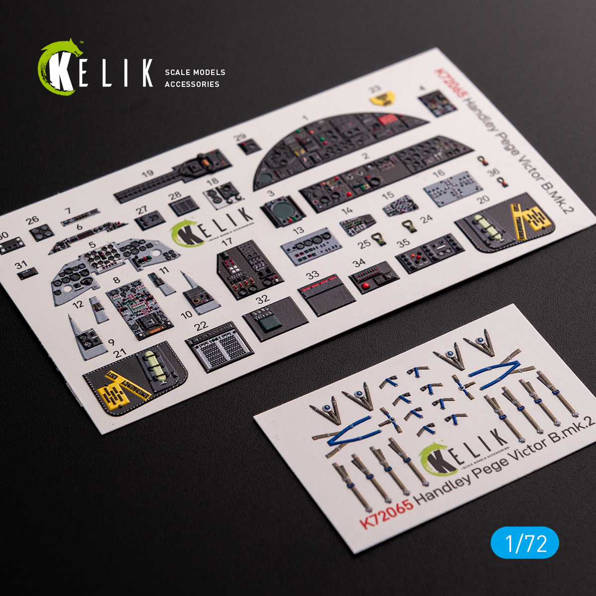 Handley Page Victor B Mk2 interior 3D decals for Airfix kit (1/72)