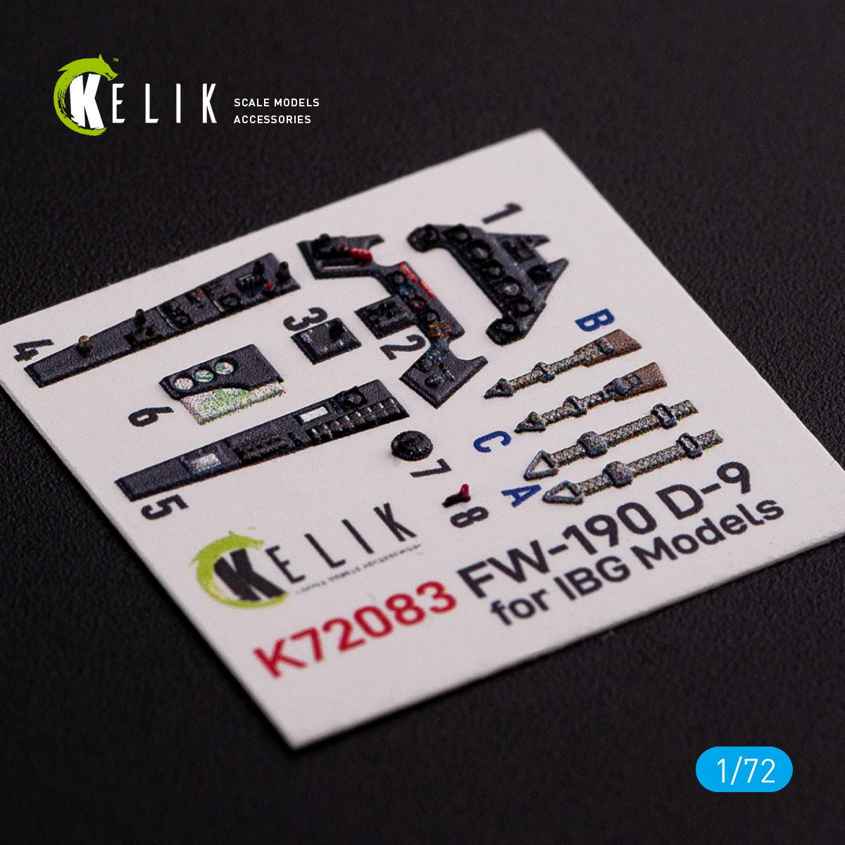 Fw 190 D-9 interior 3D decals for IBG Models kit (1/72)