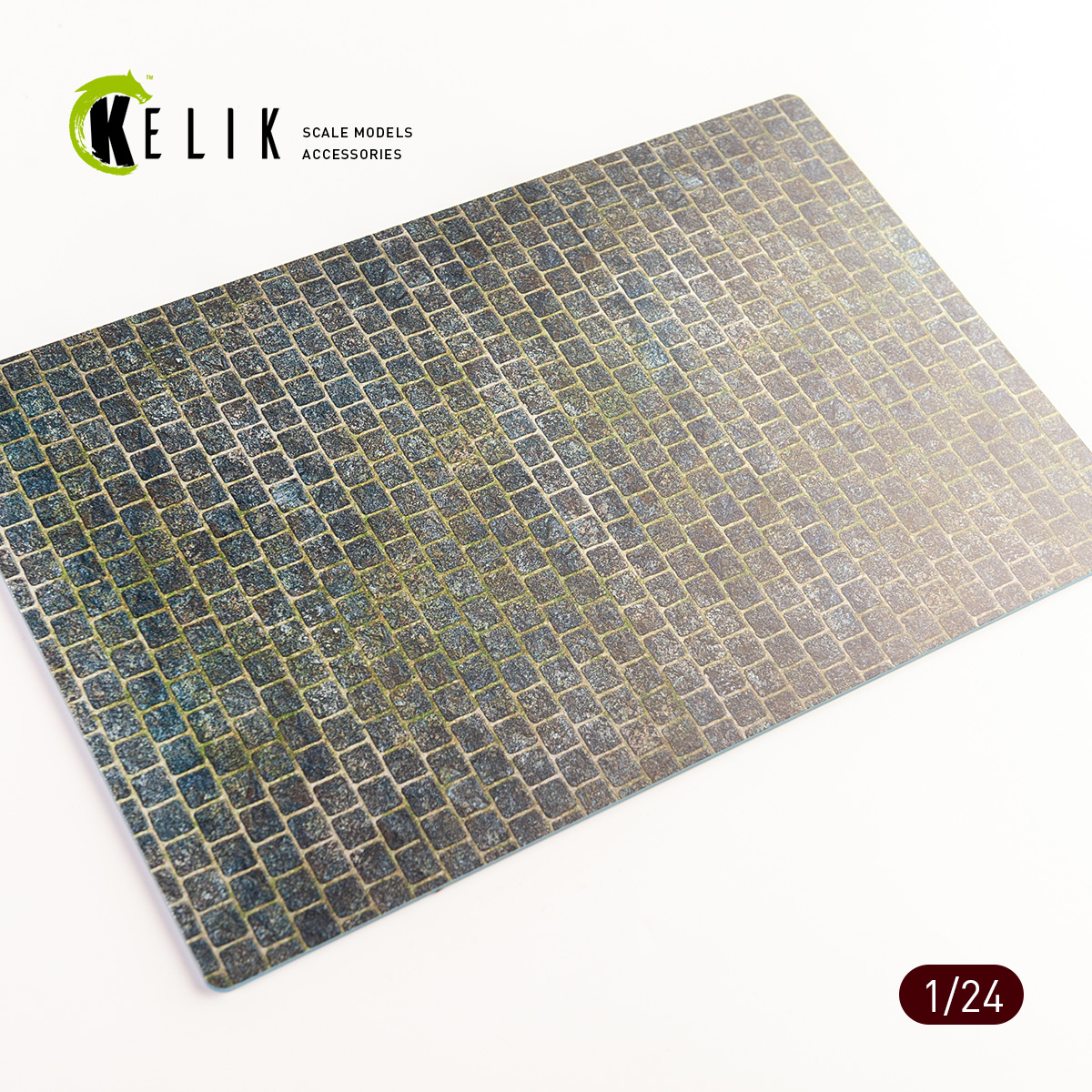 Cobblestone road 1910s-1930s Base - Acrylic 3 mm (280 x 180 mm) (170 g) (210 g) (1/24)