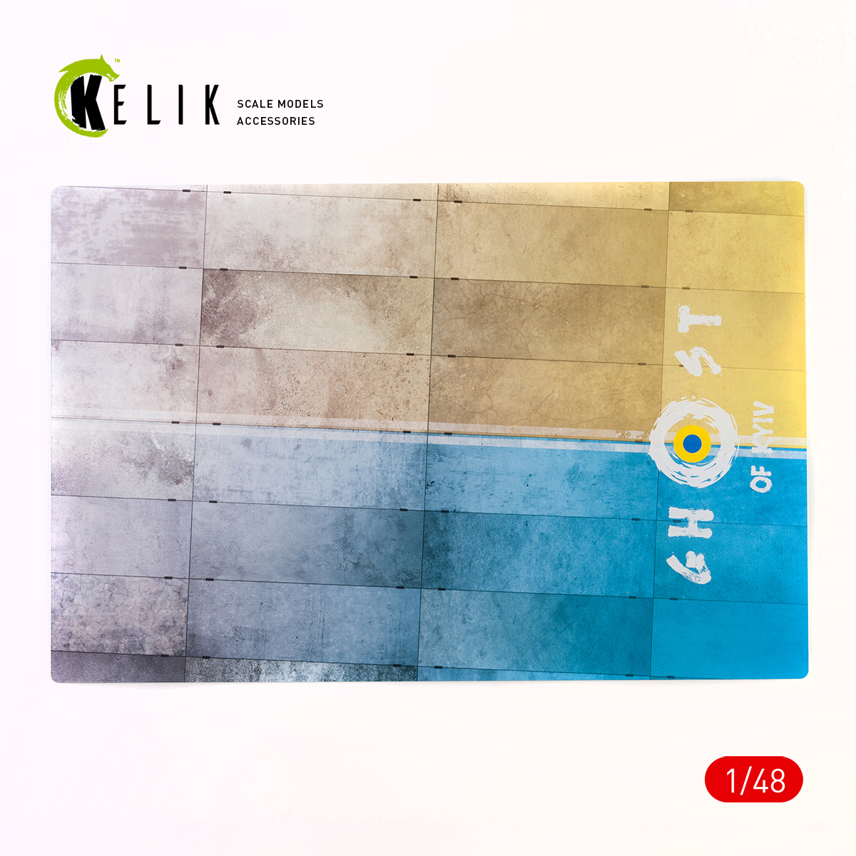 Concrete plates Ghost of Kyiv Base - Acrylic 3 mm (410 x 270 mm) (410 g) (1/48)
