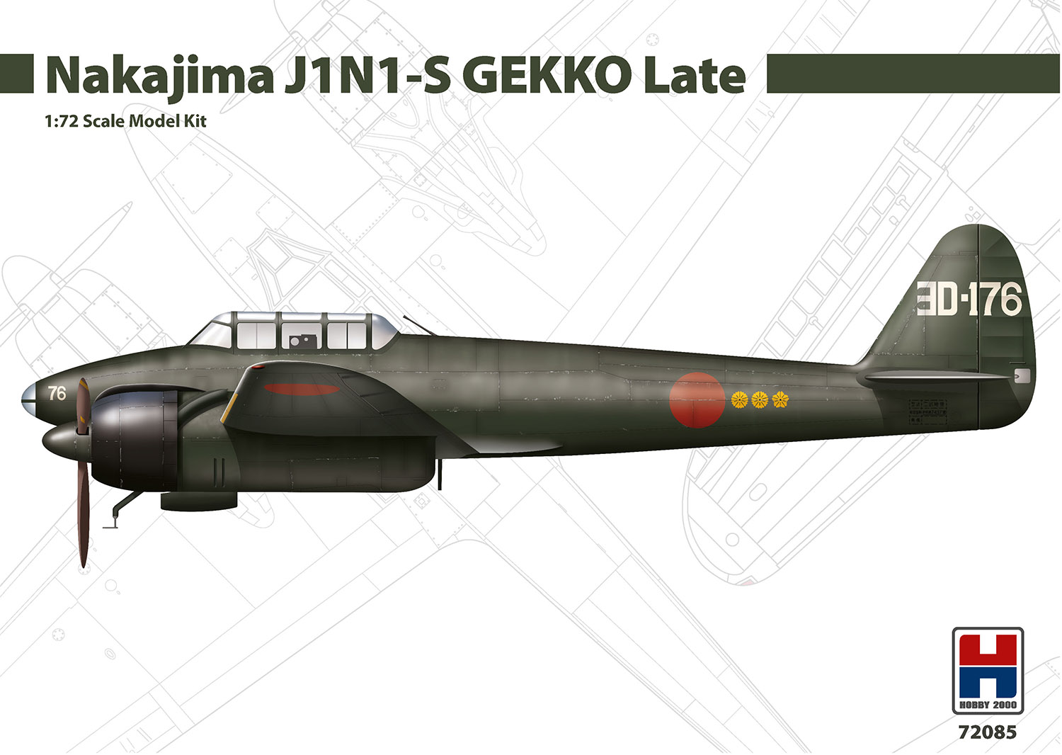 Nakajima J1N1-S GEKKO Late 1/72
