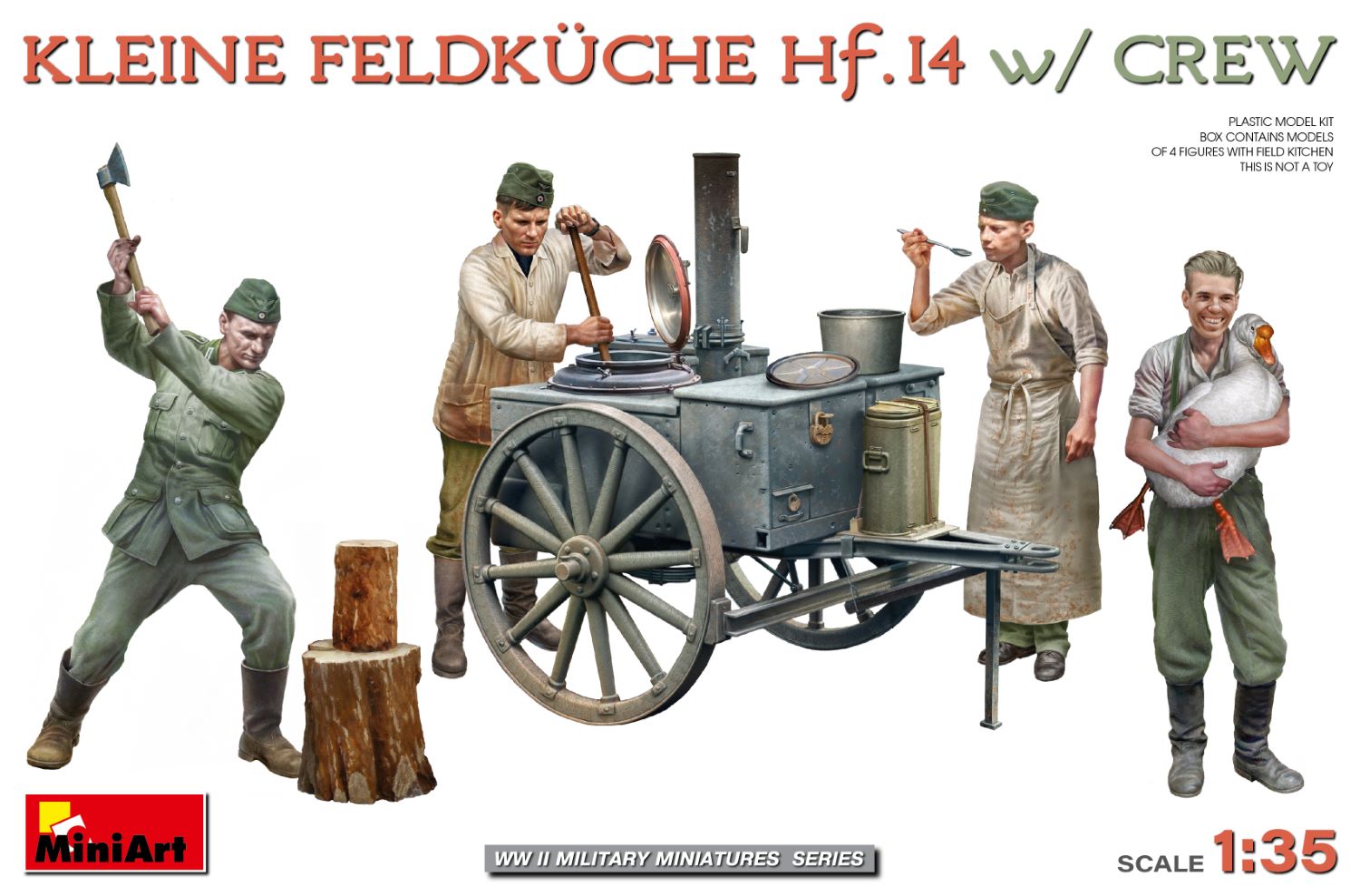 Kleine Feldküche Hf. 14 w / Crew 1/35 - rozbalený